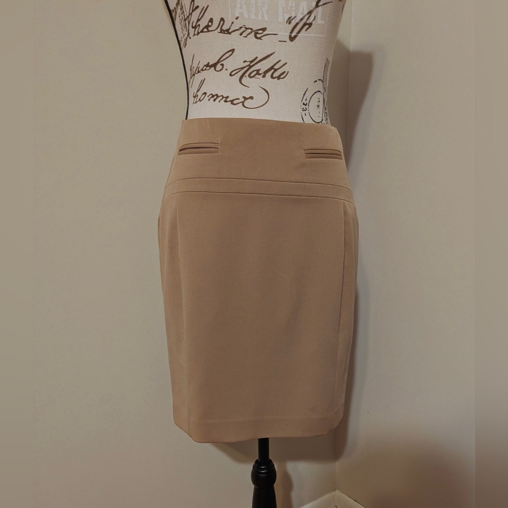 Express Women's Neutral Waist Pencil Skirt Size 0 Minimalist Formal Professional